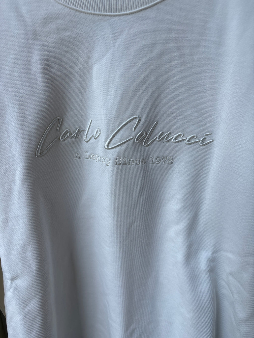 Carlo Colucci Pullover - Weiß - Legacy