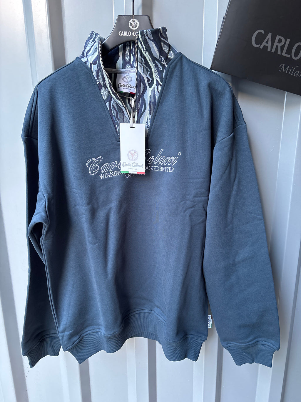 Carlo Colucci Sweater - Halfzip 3D