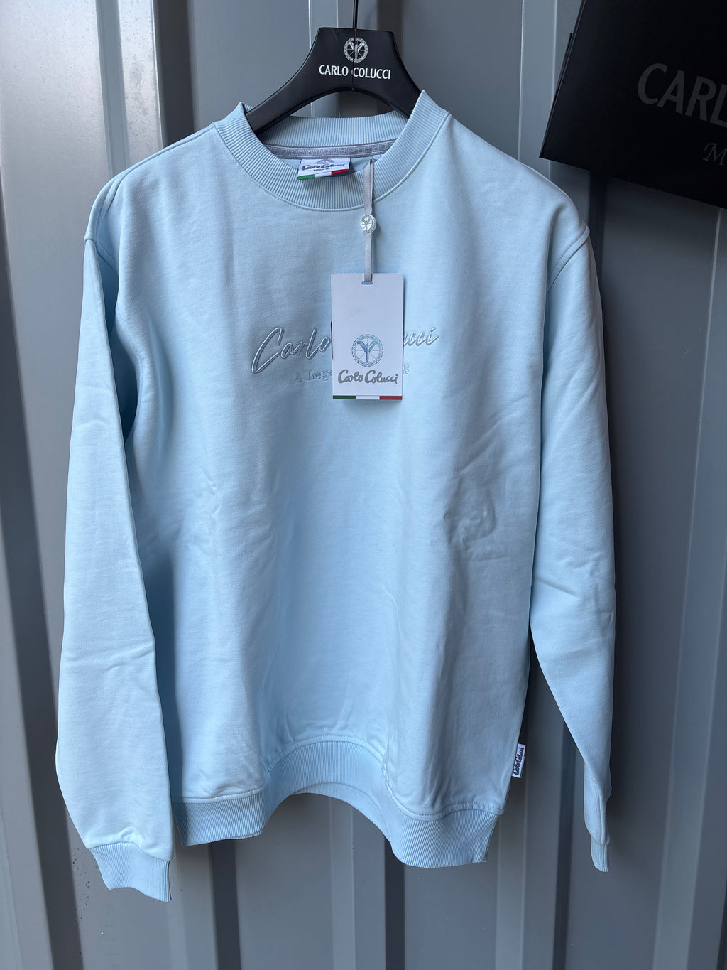 Carlo Colucci Sweater - Hellblau - Legacy