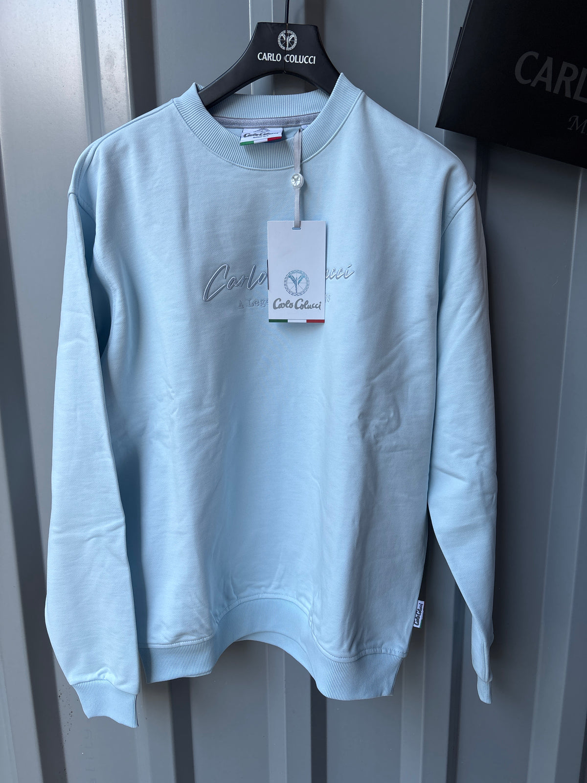 Carlo Colucci Sweater - Hellblau - Legacy