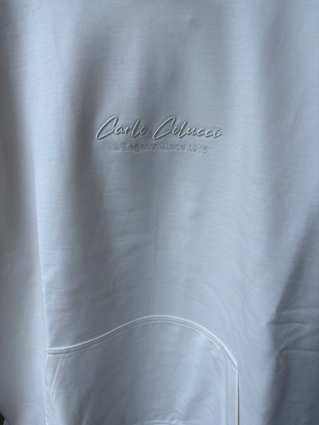 Carlo Colucci Hoodie - Weis - Legacy