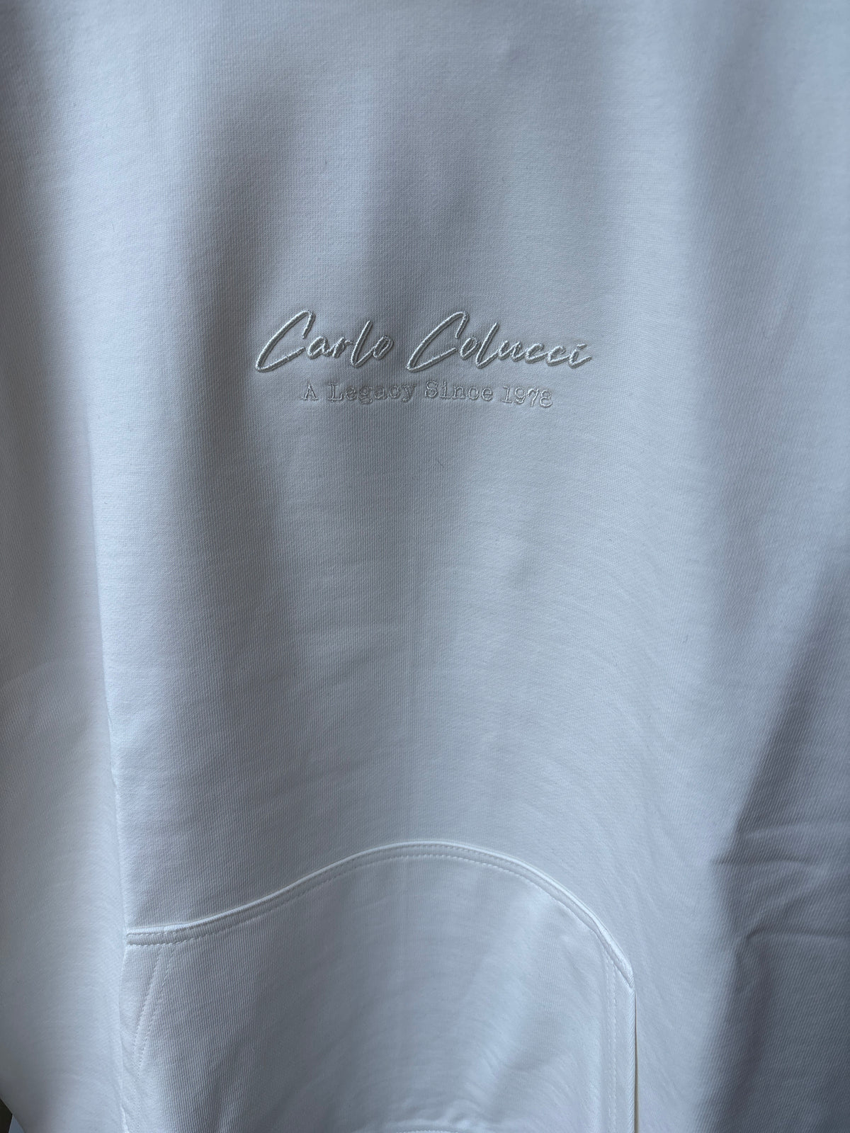 Carlo Colucci Hoodie - Weis - Legacy
