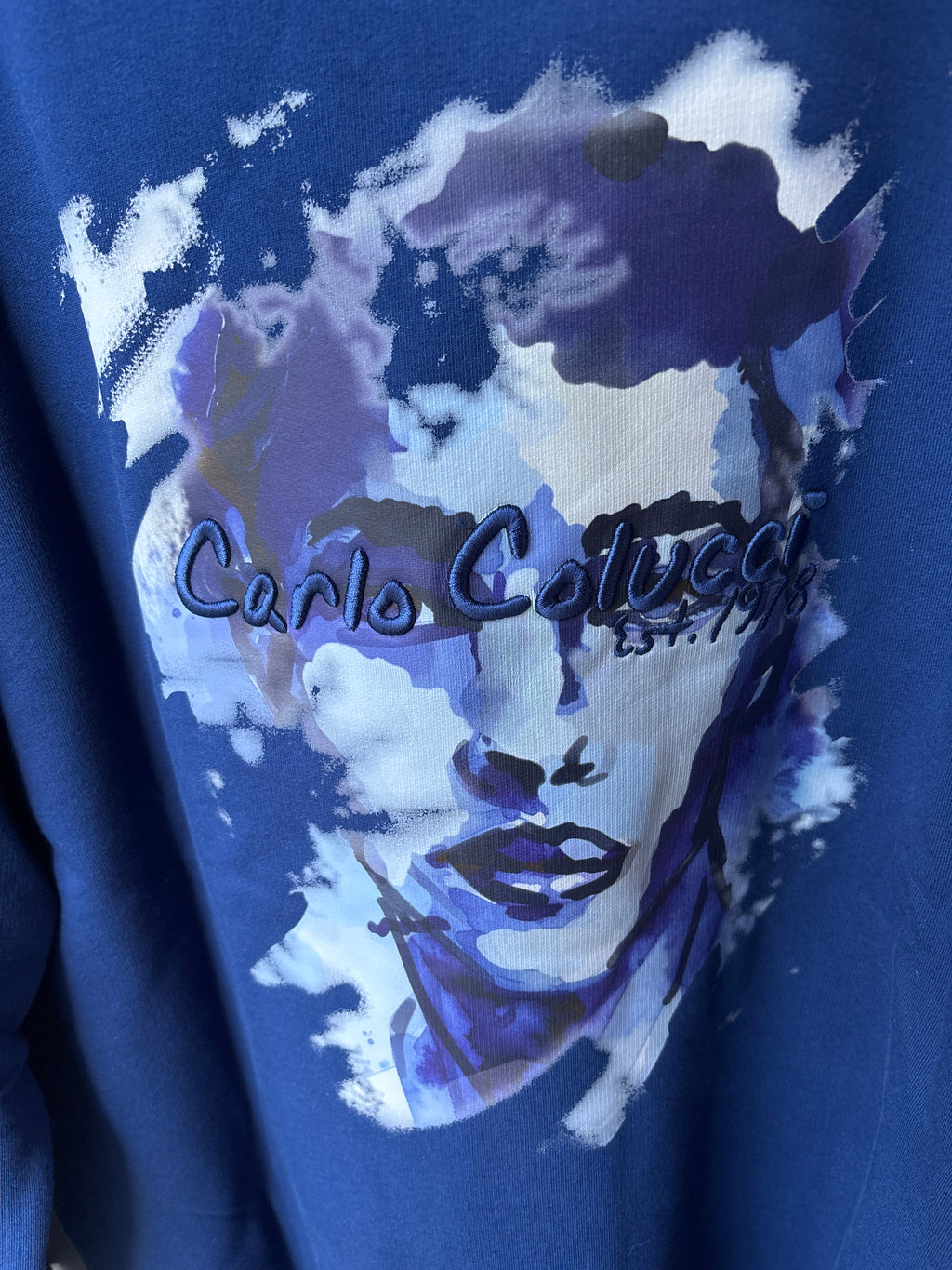 Carlo Colucci Hoodie - Blau - Backprint