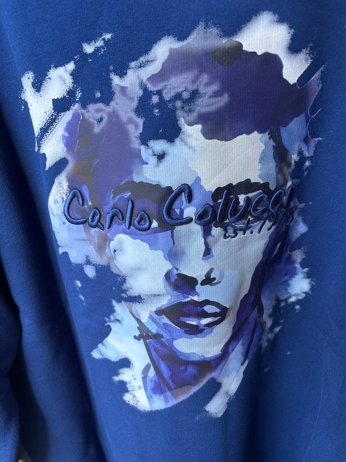 Carlo Colucci Hoodie - Blau - Backprint