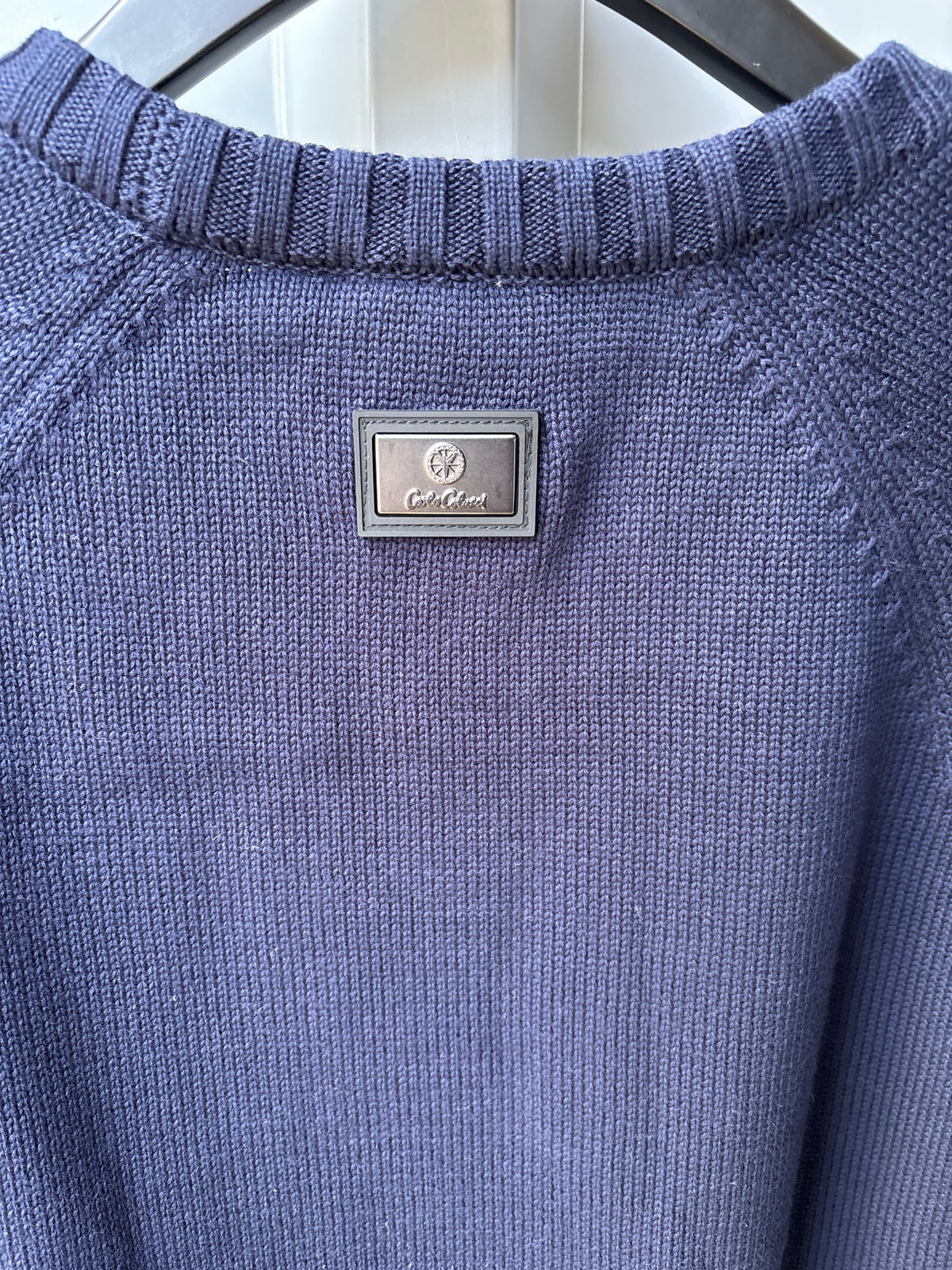 Carlo Colucci Strickpullover – Blau – Feinstrick – Designer Pullover