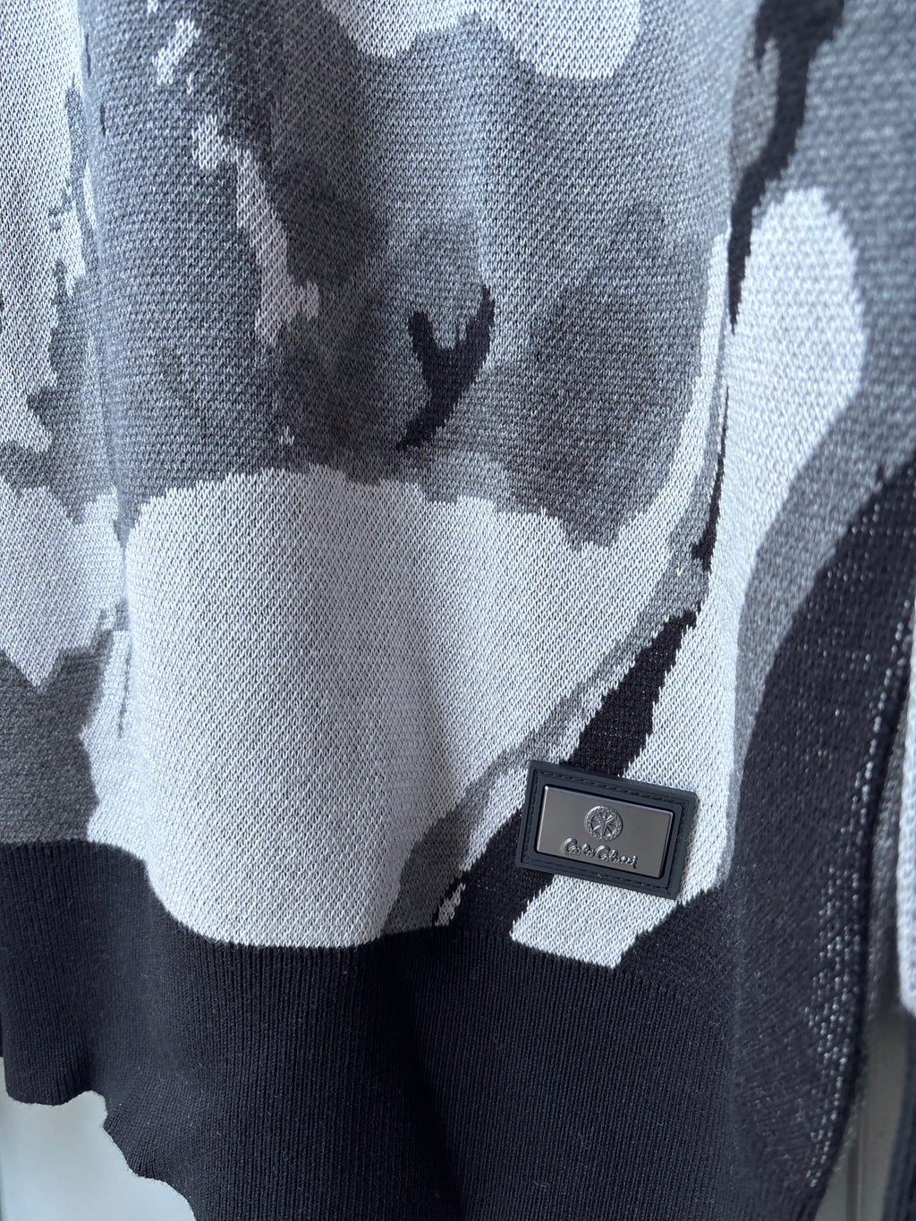Carlo Colucci Strickpullover - Schwarz/Grau