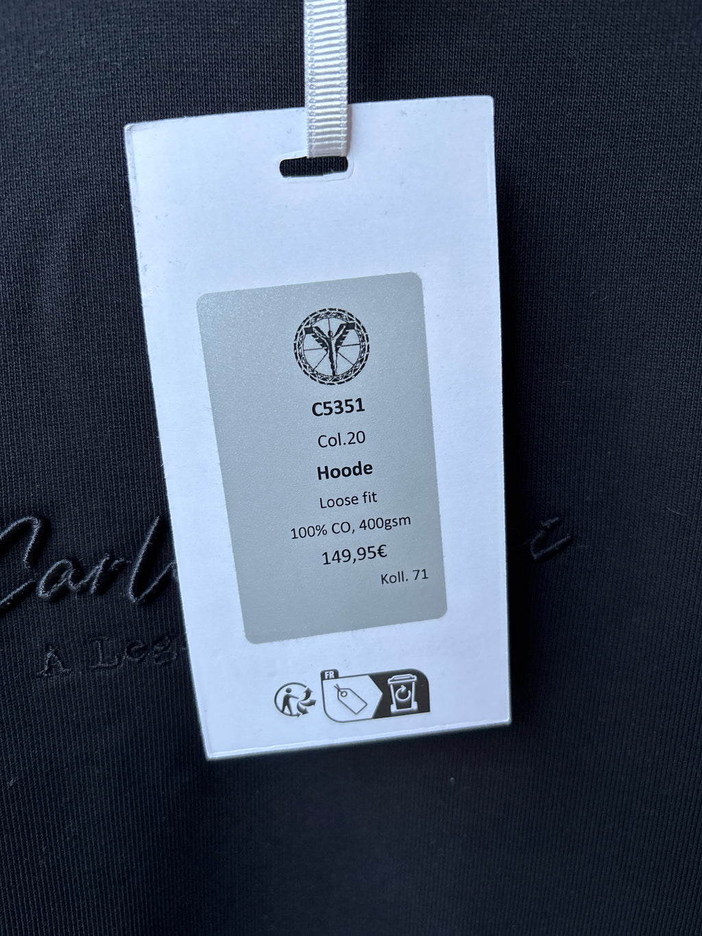 Carlo Colucci Hoodie - Schwarz - Legacy