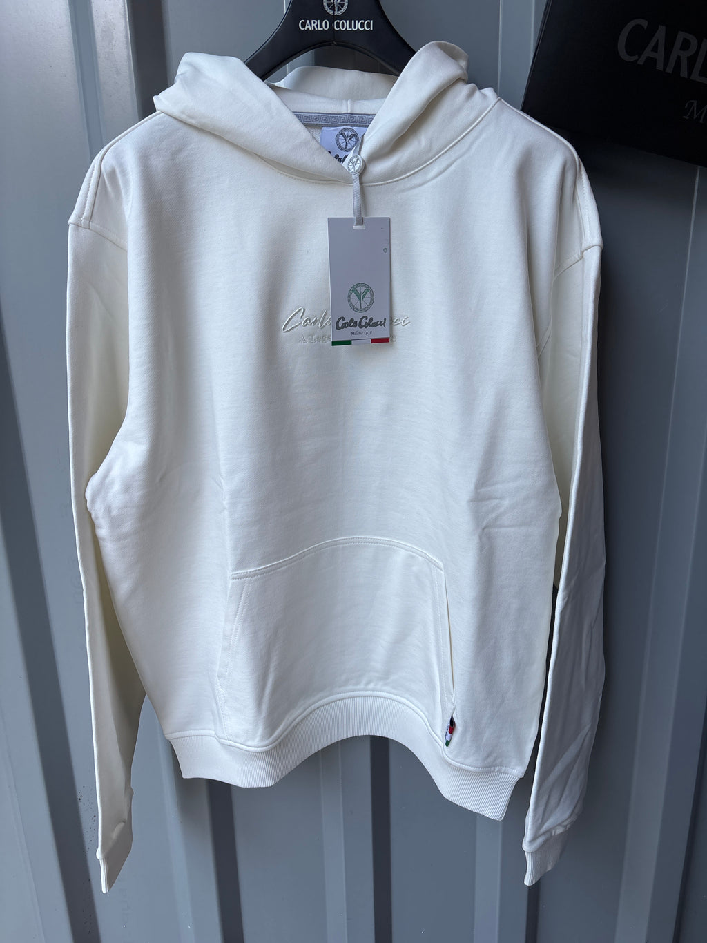 Carlo Colucci Hoodie - Weis - Legacy