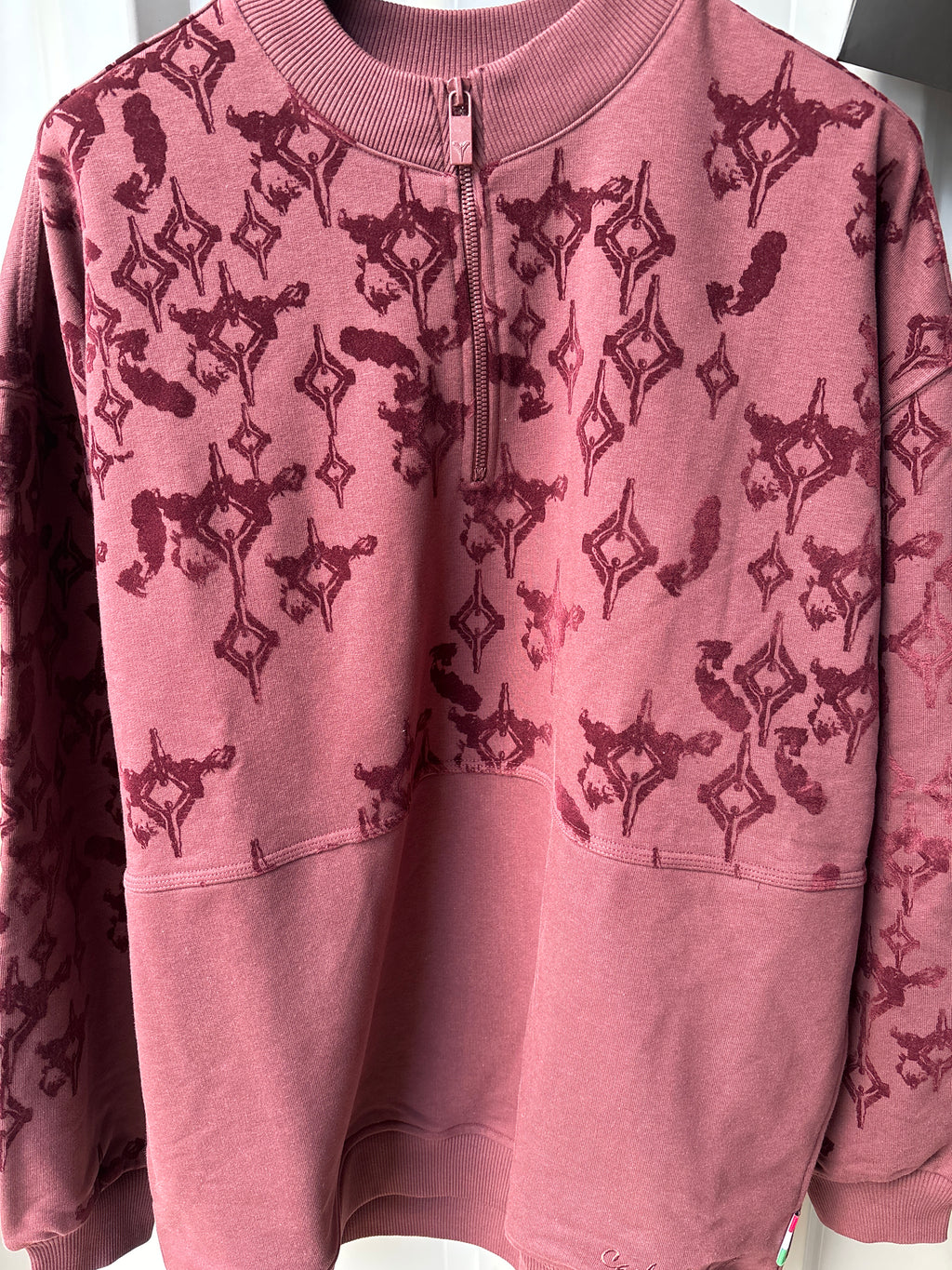 Carlo Colucci Sweater – 3D-Struktur - Halfzip