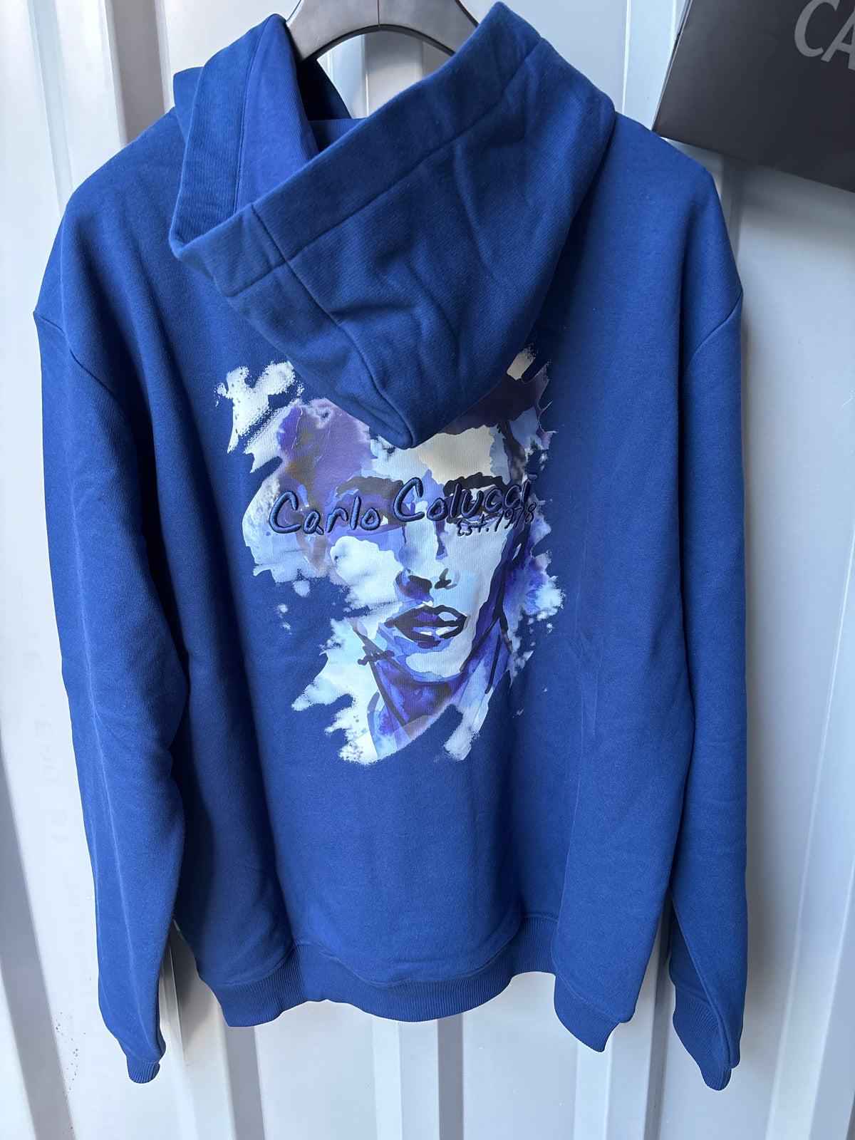 Carlo Colucci Hoodie - Blau - Backprint