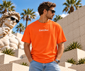 Carlo Colucci T-Shirt Orange – COLUCCI Backprint & Logo