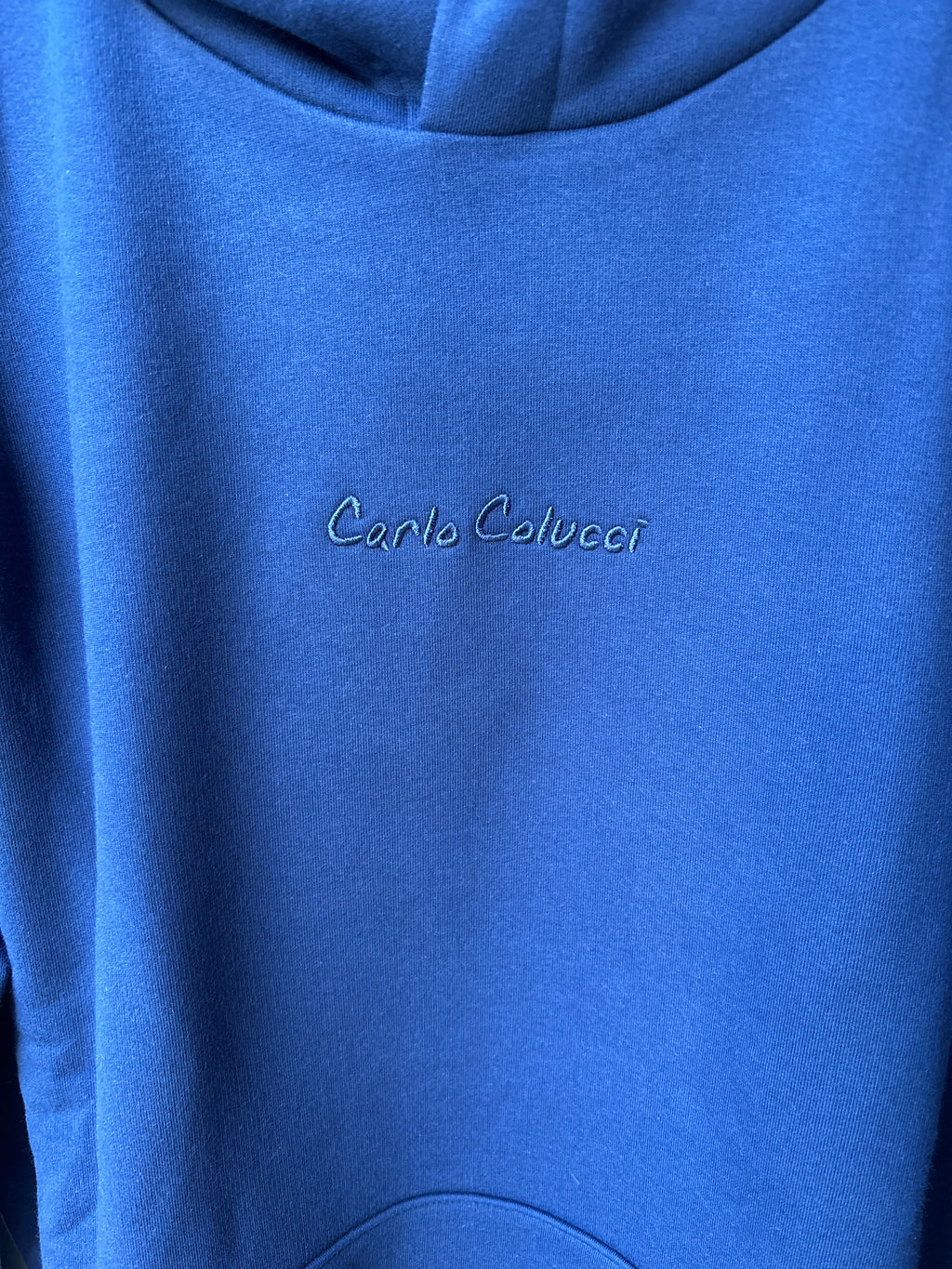 Carlo Colucci Hoodie - Blau - Backprint