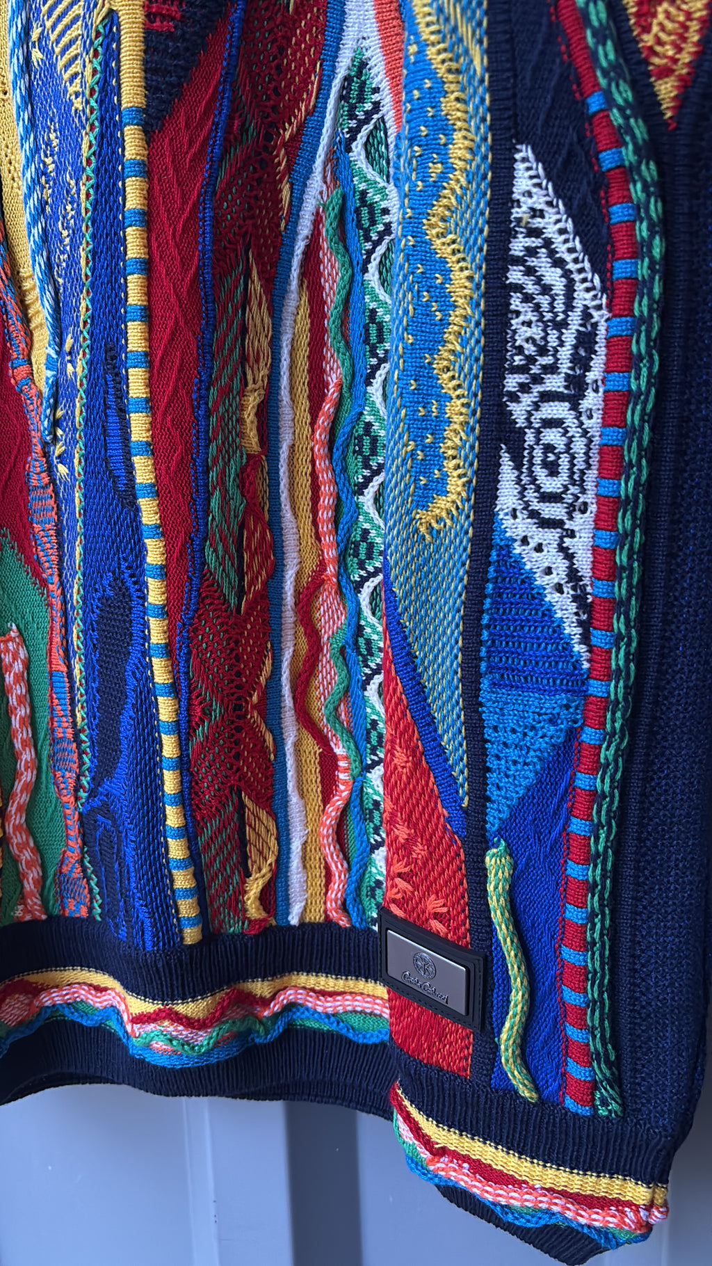 Carlo Colucci Strickpullover - Multicolor – Mehrfarbiges Jacquard-Muster