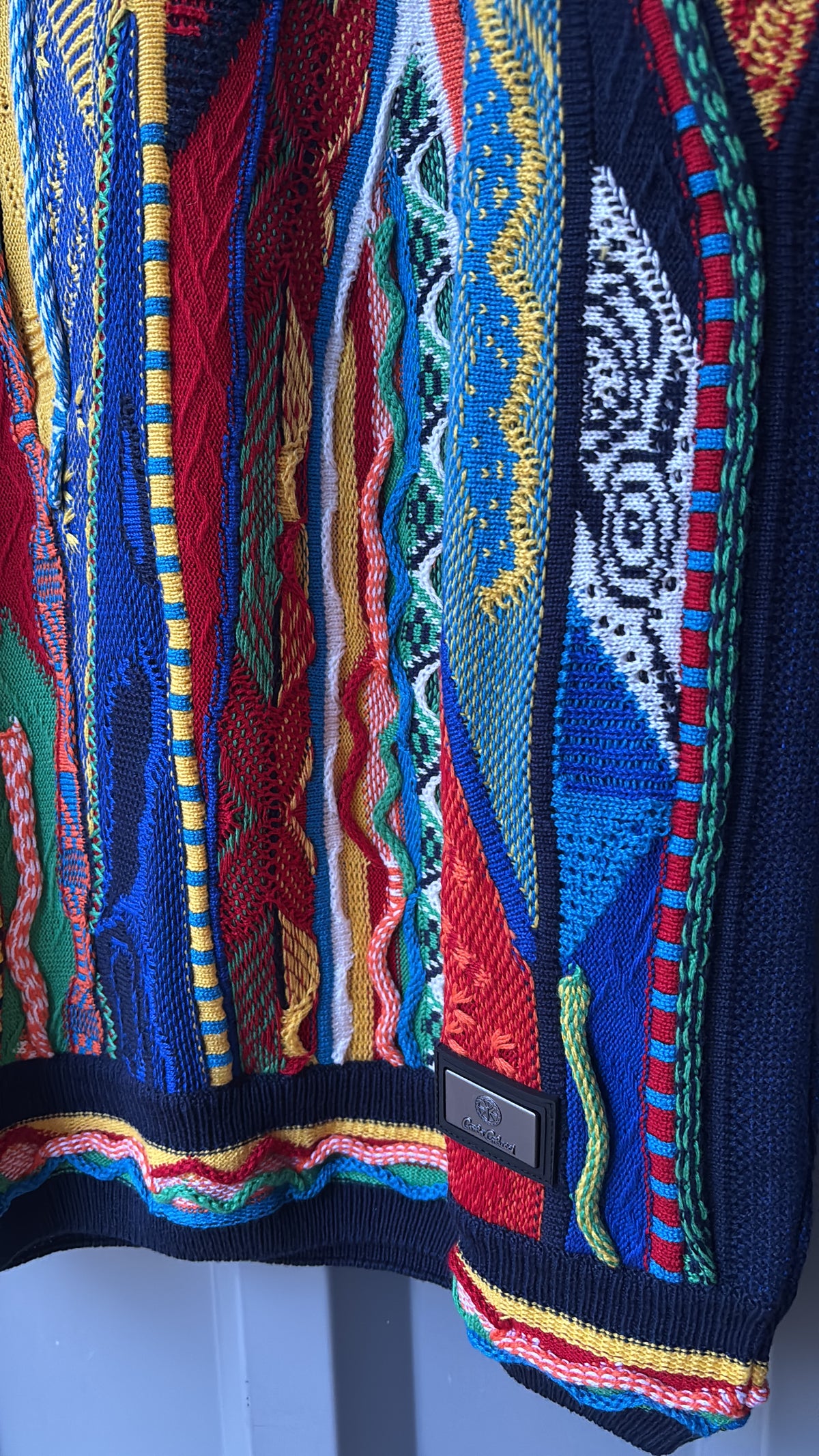 Carlo Colucci Strickpullover - Multicolor – Mehrfarbiges Jacquard-Muster