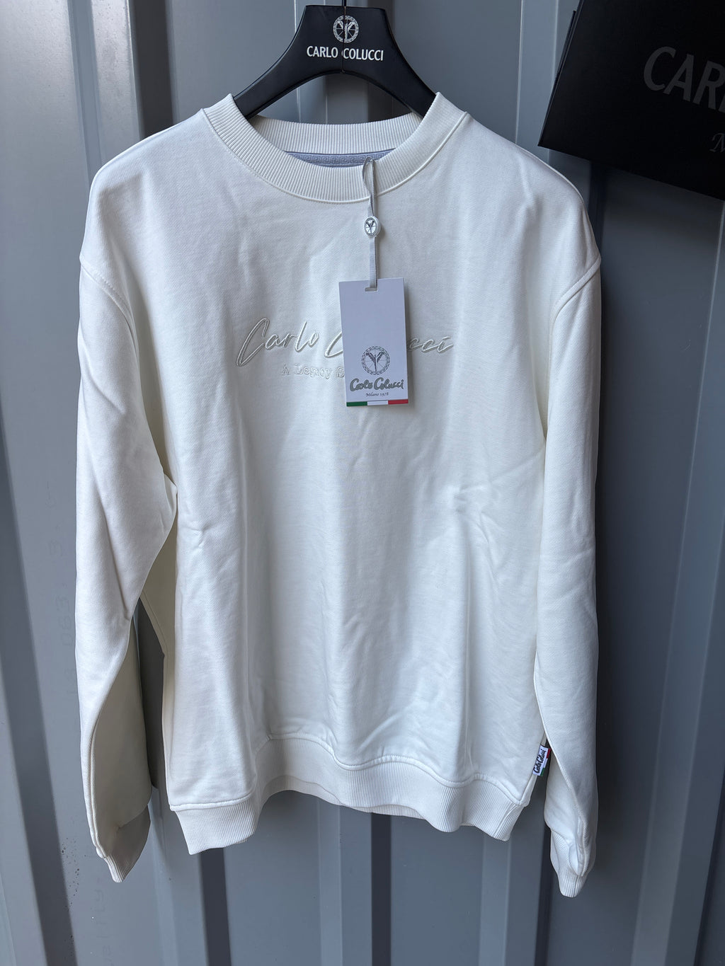 Carlo Colucci Pullover - Weiß - Legacy
