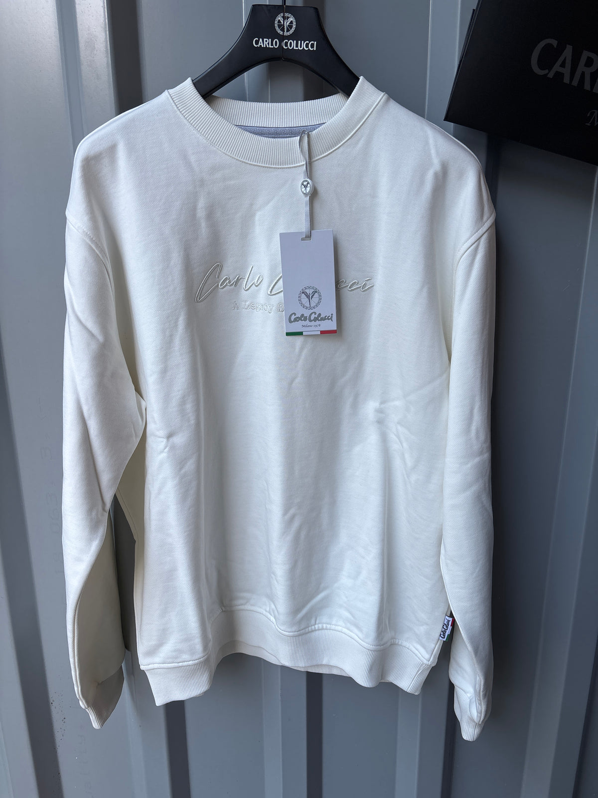 Carlo Colucci Pullover - Weiß - Legacy