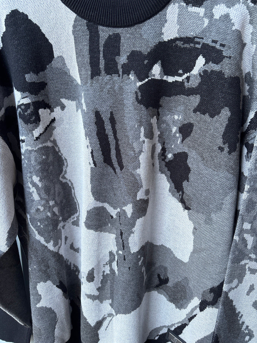Carlo Colucci Strickpullover - Schwarz/Grau