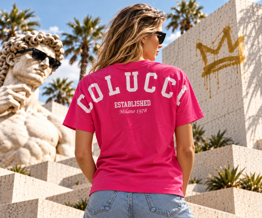 Carlo Colucci T-Shirt Pink – Milano 1978 – Statement Backprint