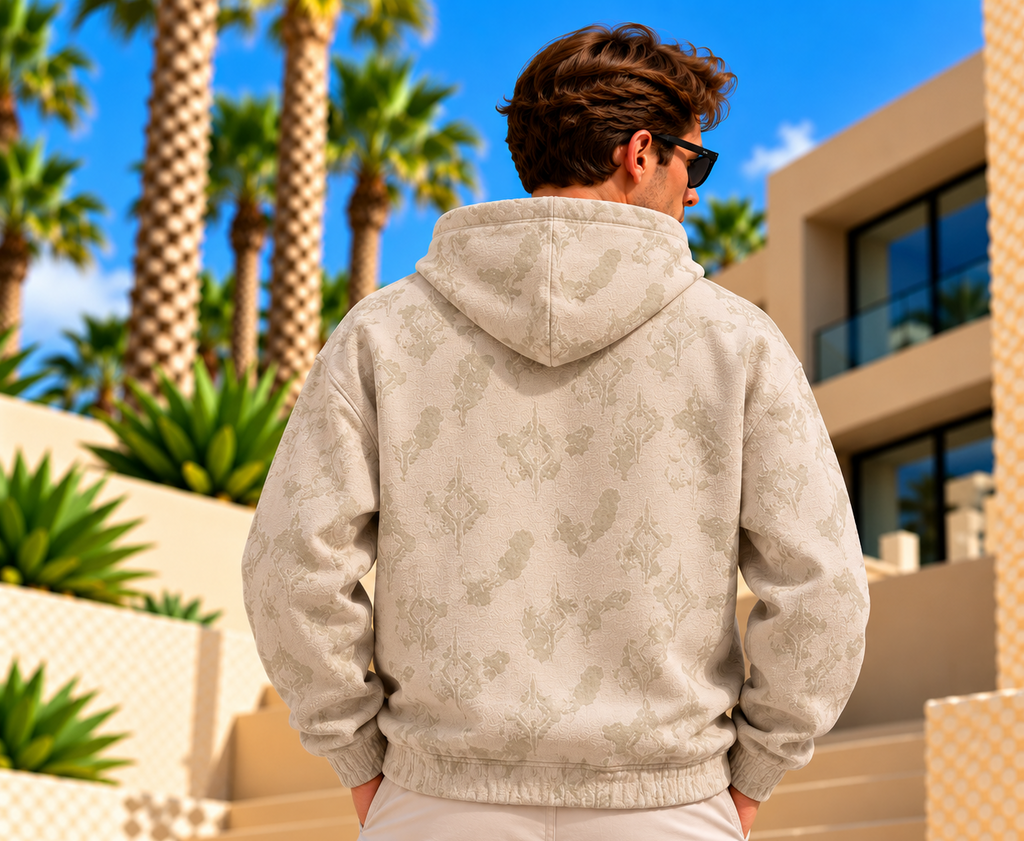 Carlo Colucci Hoodie – Beige – Fullzip