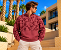 Carlo Colucci Sweater – 3D-Struktur - Halfzip