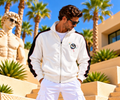 Carlo Colucci Trainingsjacke – Weiß - Backprint