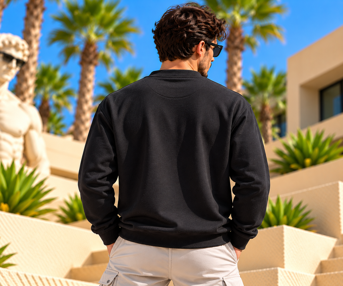 Carlo Colucci Sweater - Schwarz - Legacy